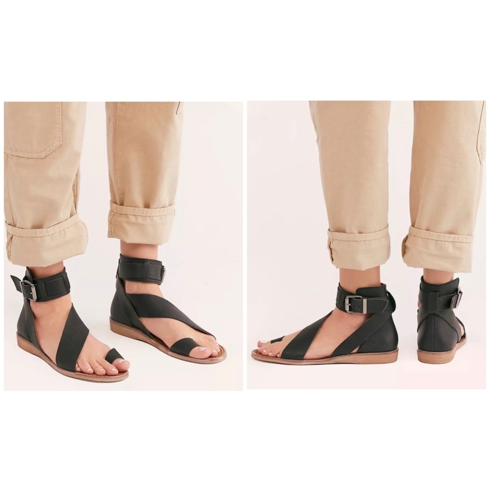 NWT Free People Vale Boot Sandals Black MSRP $168 - Picture 9 of 16
